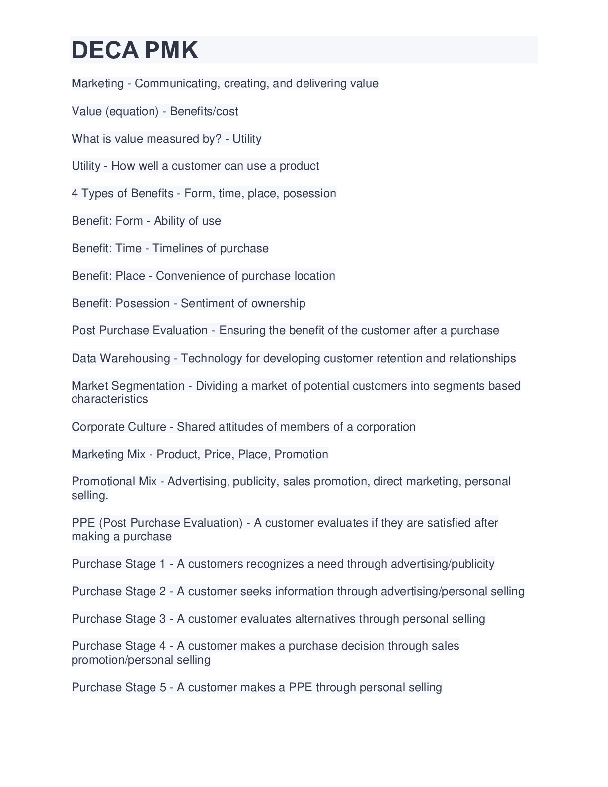 Preview image for DECA PMK